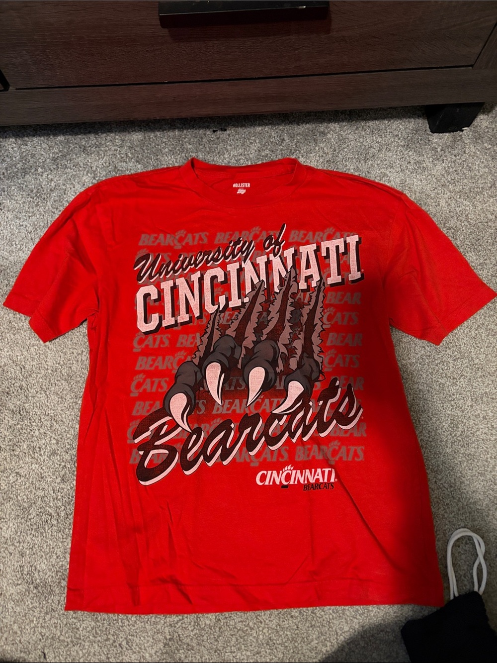 Bearcats Unisex Red Graphic T-Shirt